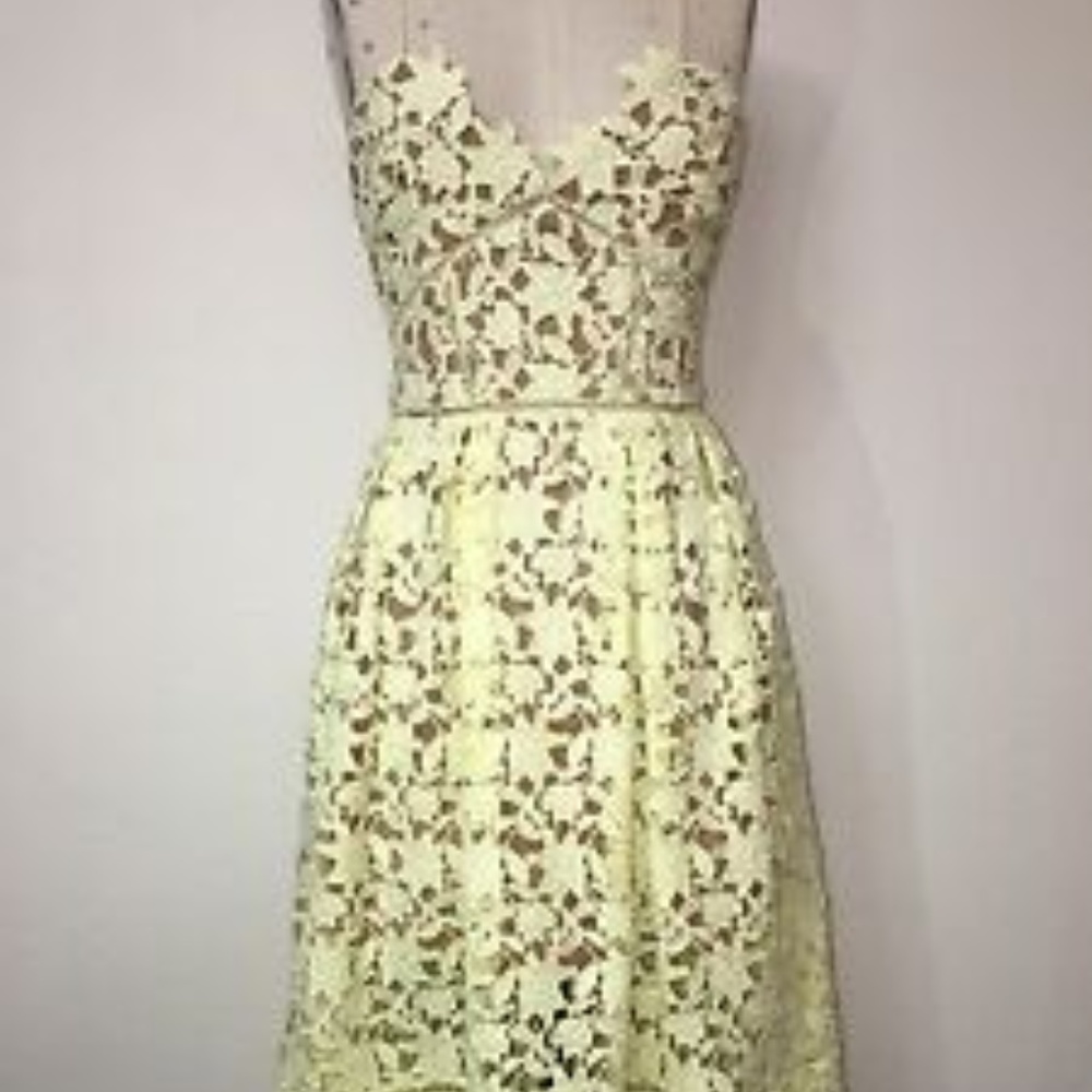 self portrait azaelea dress light yellow